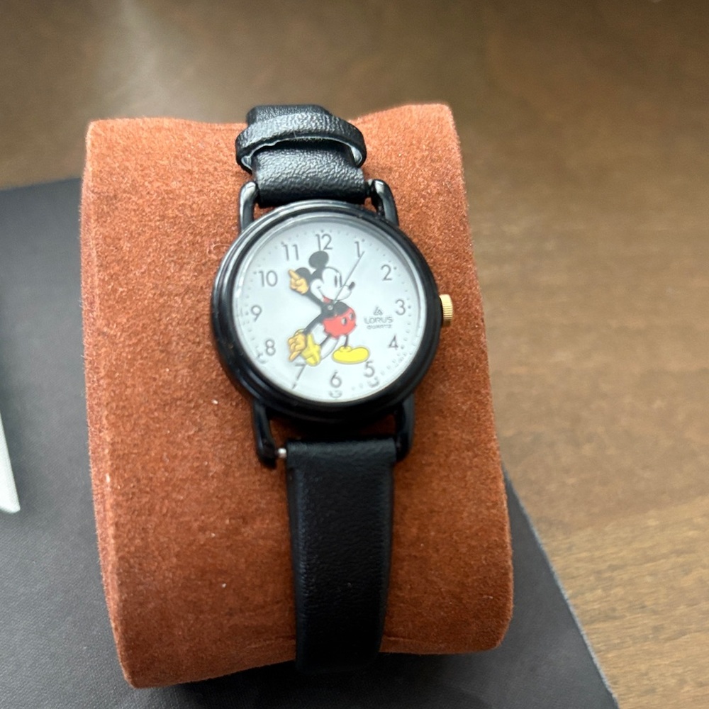 Disney Micky Mouse Black and Gold Watch